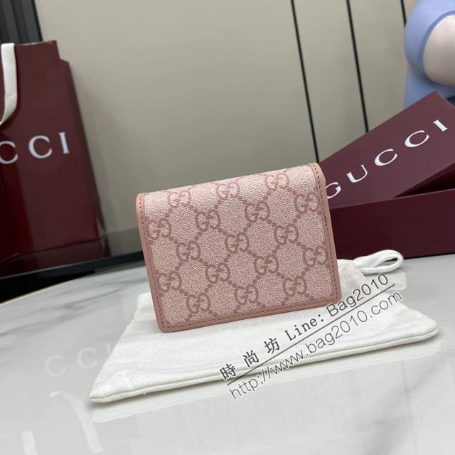 Gucci專櫃古馳最新款短夾錢包翻蓋短錢夾 jh2771型號：820692